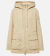 Moncler Leandro Short Parka In Neutral
