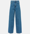 Totême Wide Leg Jeans In Vibrant Blue