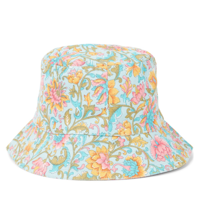 Louise Misha Kids' Lajik Floral Canvas Bucket Hat In Multi