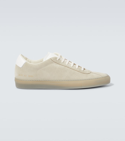Common Projects Tennis 70 Low-top Suede Trainers In 3099 Bone