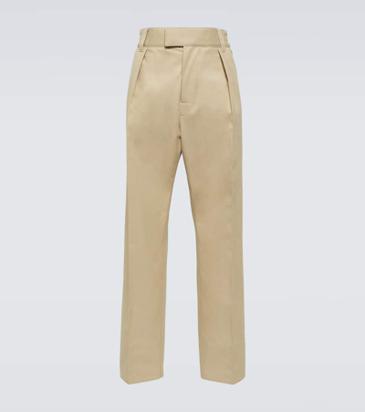 Loro Piana Reinga Cotton Gabardine Chinos In Beige