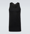 Lemaire Cotton Rib Tank Top In Black