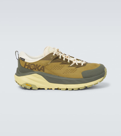 Hoka One One Kaha Low Running Shoes In Fennel / Eggnog