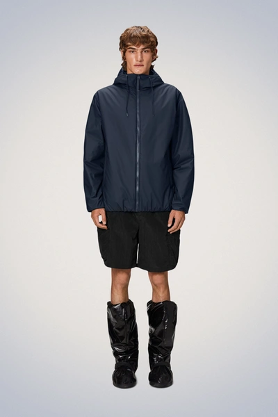 Rains Lohja Jacket Navy In Blue