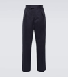 Loro Piana Reinga Cotton Gabardine Chinos In Navy Ocean Wave