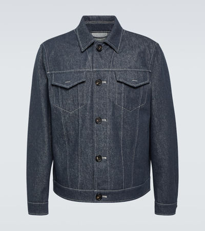 Loro Piana Neive Denim Jacket In Surge Blue