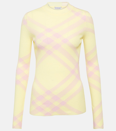 Burberry Check Sweater In Multicolor