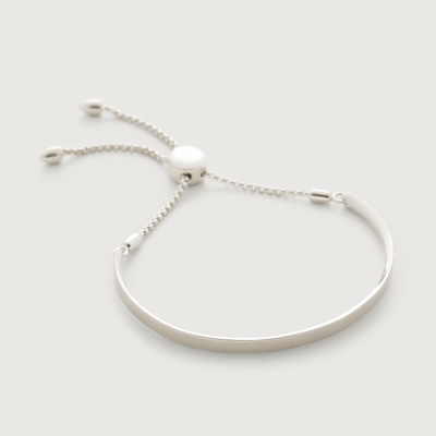 Monica Vinader Fiji Chain Bracelet, Sterling Silver In White