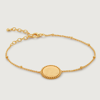 Monica Vinader Gold Deia Beaded Chain Bracelet