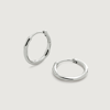 Monica Vinader Sterling Silver Siren Muse Small Hoop Earrings