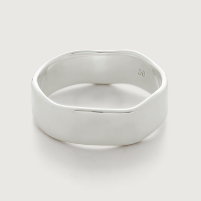 MONICA VINADER STERLING SILVER SIREN MUSE BAND RING