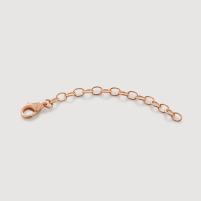 Monica Vinader Rose Gold Adjustable Chain And Necklace Extender 5cm/2' In Pink