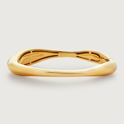 MONICA VINADER GOLD NURA REEF WIDE BANGLE