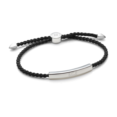 Monica Vinader Linear Men's Friendship Bracelet, Sterling Silver In Multi