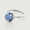 Monica Vinader Sterling Silver Siren Gemstone Ring Kyanite