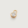 MONICA VINADER GOLD DIAMOND ESSENTIAL EAR CHARM DIAMOND