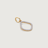 Monica Vinader Gold Riva Kite Diamond Small Pendant Lab Grown Diamond