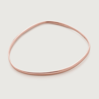 Monica Vinader Rose Gold Nura Reef Bangle