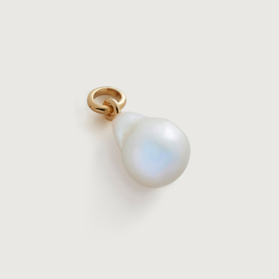 Monica Vinader Gold Nura Baroque Pearl Pendant Charm Pearl In White