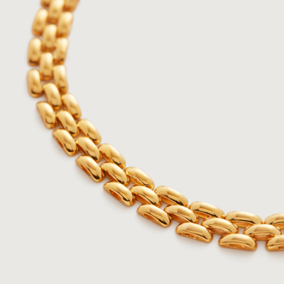 Monica Vinader Gold Heirloom Necklace Adjustable 36-46cm/14-18' In Metallic