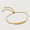 MONICA VINADER GOLD LINEAR MINI FRIENDSHIP CHAIN BRACELET