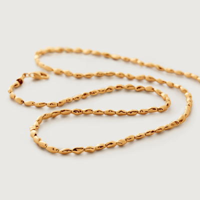 Monica Vinader Gold Mini Nugget Necklace Adjustable 41-46cm/16-18'