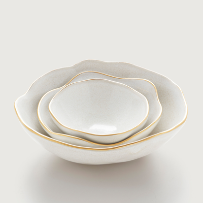 Monica Vinader Nesting Dishes In Neutral