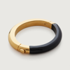 MONICA VINADER GOLD KATE YOUNG GEMSTONE BANGLE BLACK ONYX