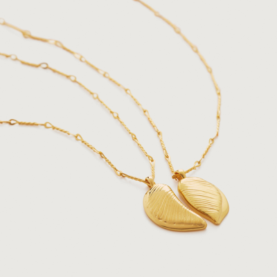 Monica Vinader Togetherness Set Of 2 Friendship Necklaces In Gold