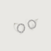 Monica Vinader Riva Diamond Circle Stud Earrings