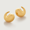 MONICA VINADER GOLD NURA WRAP EARRINGS