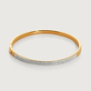 Monica Vinader Gold Essential Pavé Diamond Bangle Diamond