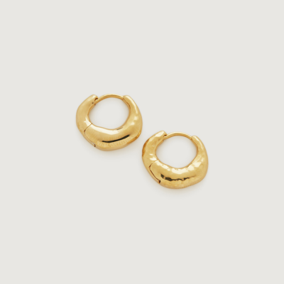 Monica Vinader Gold Deia Huggie Earrings