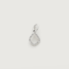 MONICA VINADER STERLING SILVER RIVA MINI KITE DIAMOND PENDANT CHARM DIAMOND