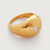 Monica Vinader Gold Deia Diamond Bold Ring Diamond