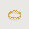 MONICA VINADER GOLD NURA OPEN STACKING RING