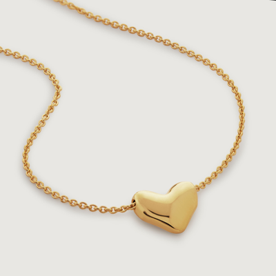 Monica Vinader Gold Heart Chain Necklace Adjustable 41-46cm/16-18'