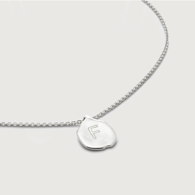 Monica Vinader Sterling Silver Siren Petal Chain Necklace Adjustable 41-46cm/16-18' In Metallic