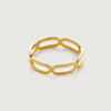 MONICA VINADER GOLD PAPERCLIP STACKING RING