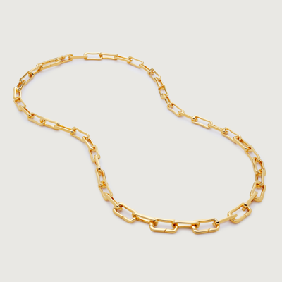 Monica Vinader Gold Alta Capture Charm Necklace Adjustable 56cm/22'