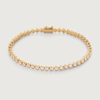 MONICA VINADER GOLD DIAMOND ESSENTIAL TENNIS BRACELET DIAMOND