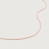 Monica Vinader Rose Gold Fine Chain Necklace 22'
