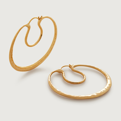 Monica Vinader Gold Flow Large Hoop Earrings
