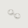 Monica Vinader Sterling Silver Deia Huggie Earrings