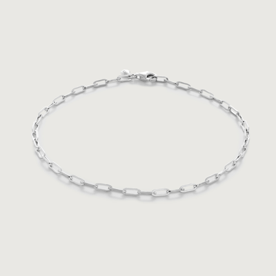 Monica Vinader Womens Silver Adjustable Recycled Sterling-silver 18ct White Gold-plated Vermeil Link