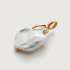 MONICA VINADER GOLD KESHI PEARL PENDANT CHARM PEARL