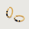 Monica Vinader X Kate Young Onyx Hoop Earrings