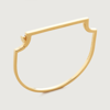 Monica Vinader Signature Skinny Bangle In Gold