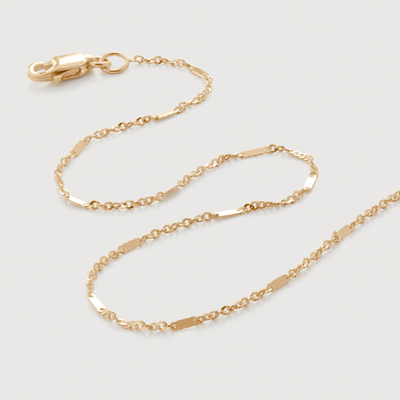 Monica Vinader Gold Shimmer Chain Necklace 46cm/18'