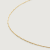 MONICA VINADER GOLD FINE TWIST CHOKER NECKLACE ADJUSTABLE 38-43CM/15-17'